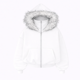 With fur