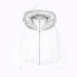 SILENT COLD fur zip up